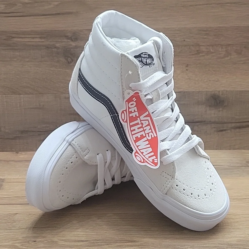 Van's SK8-Hi Brand new in the box no lid authentic uper textile and leather .